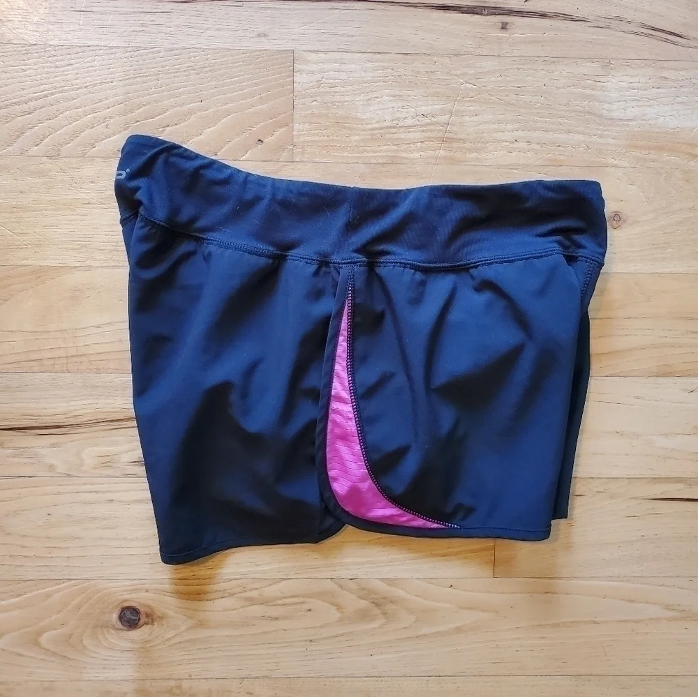 HEAD Black Pink Built-in Briefs Running Athletic Shorts Women's Size Medium